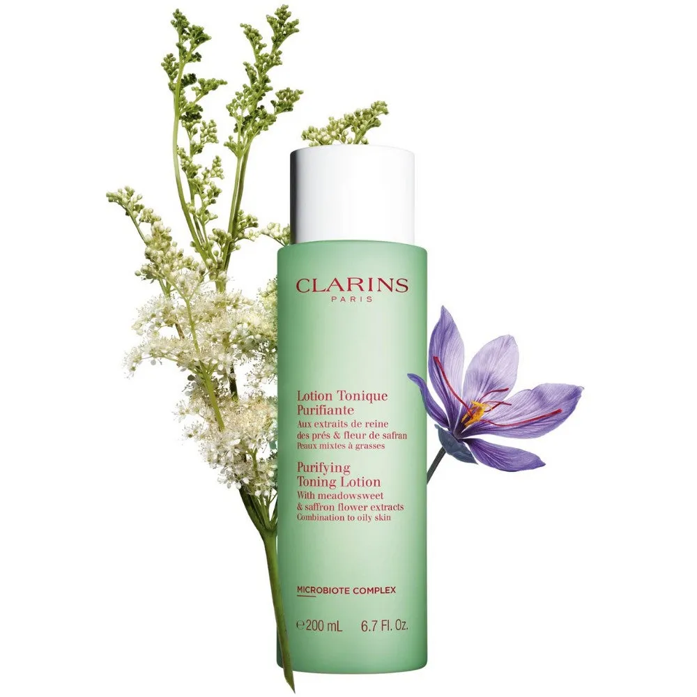 Clarins Purifying Toning Lotion with Meadowsweet & Saffron Flower Extracts 200ml