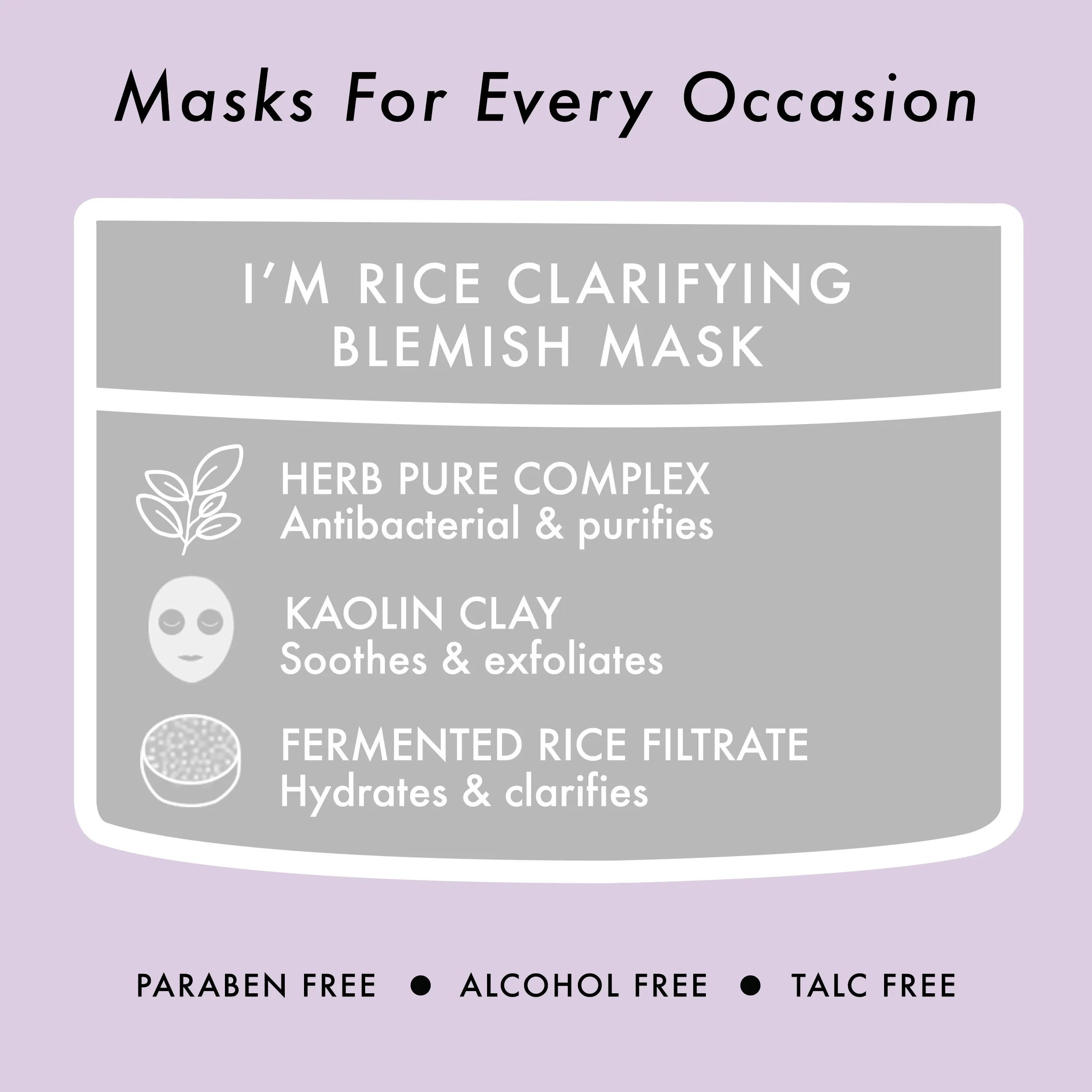 I'm Rice Clarifying Blemish Mask