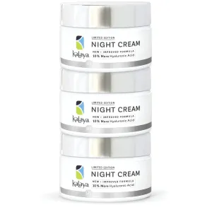 KaLaya Night Cream with Hyaluronic Acid 120ml (Limited Edition) Pack of 3