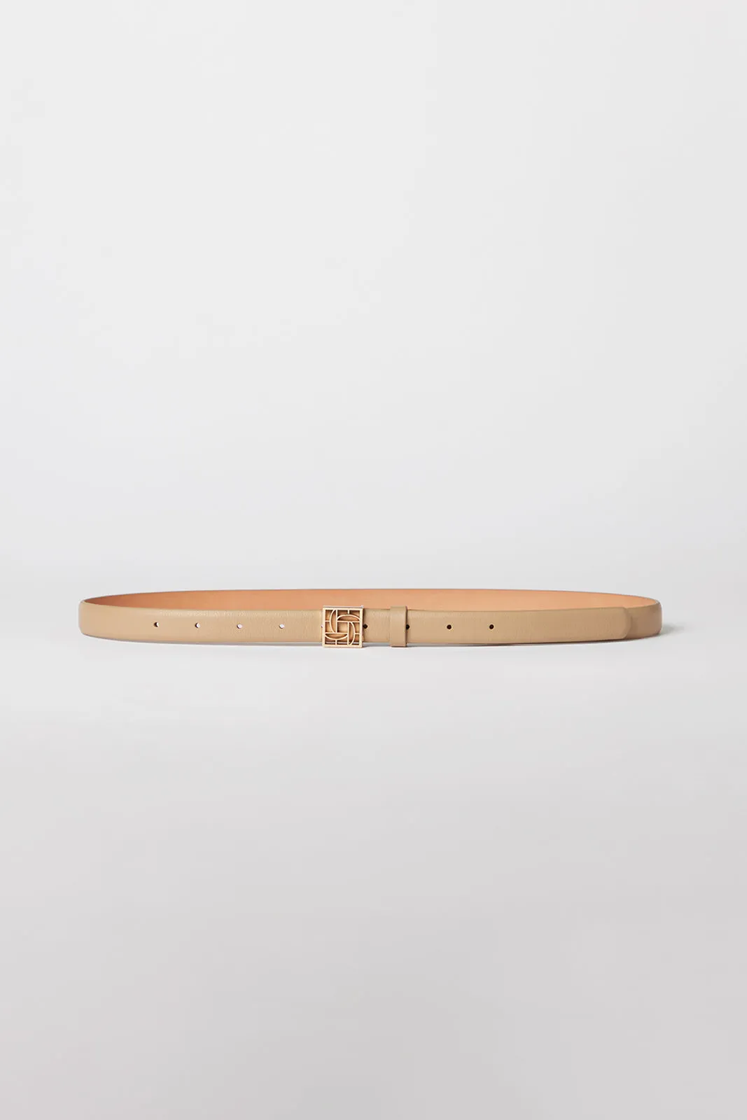 Monogram Belt Almond