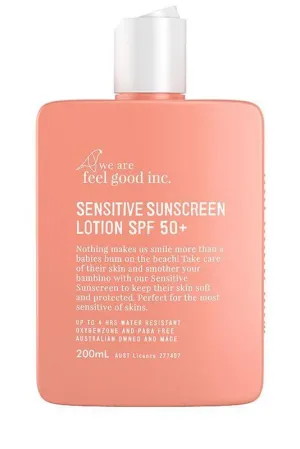 WE ARE FEEL GOOD 200ML 'SENSITIVE SUNSCREEN' SPF 50 